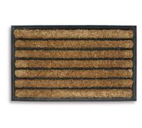 William Armes Limited Tuffridge Striped Heavy Duty Rubber & Coir Scraper Mat Hardwearing Outdoor Doormat (55cm x 30cm)