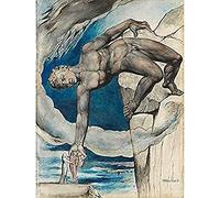 William Blake Antaeus Dante Last Circle Of Hell Art Print Canvas Premium Wall Decor Poster Mural