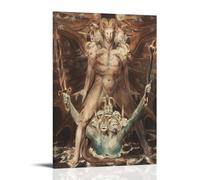 William Blake Classic Posters The Great Red Dragon And The Beast from The Sea Art Canvas Painting Decor Wall Print Photo Home Modern Decoratives 24x36inch(60x90cm)