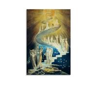 William Blake Famous Painters' Works(Jacob's Ladder)Printing Posters Canvas Wall Art Decorative Bedroom Modern Home Print Picture Artworkss 12x18inch(30x45cm)