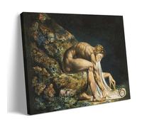 William Blake - Isaac Newton Classic Masterpiece Poster Canvas Wall Art Decorative Bedroom Modern Home Print Picture Artworkss 24x36inch(60x90cm)