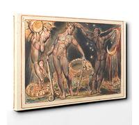 William Blake Jerusalem Plate Canvas Print | Gallery Wrapped 30mm Frame Wall Art | 30x20 inches | Ready to Hang | Modern Picture | Living Room Bedroom Lounge Office