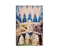 William Blake Paint (When The Morning Stars Sang Together) Poster Contemporary Artwork Canvas Print for Home Decor 08x12inch