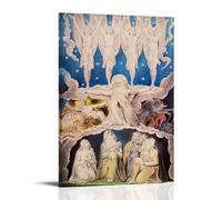 William Blake Paint (When The Morning Stars Sang Together) Poster Contemporary Artwork Canvas Print for Home Decor 12x18inch