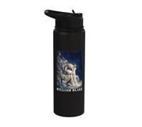 William Blake Portrait Art Painter Stainless Steel Insulated Water Bottle
