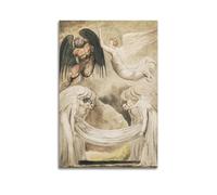 William Blake Poster Work《he Devil Rebuked; TheBurial OfMoses》 Art Canvas Painting Decor Wall Print Photo Home Modern Decoratives 12x18inch(30x45cm)