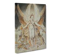William Blake Satan In His Original Glory Canvas Print | Gallery Wrapped 30mm Frame Wall Art | 24x16 inches | Ready to Hang | Classic Picture | Living Room Bedroom Lounge Office