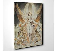 William Blake Satan in his Original Glory Canvas Print | Gallery Wrapped 30mm Frame Wall Art | 30x20 inches | Ready to Hang | Modern Picture | Living Room Bedroom Lounge Office