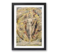 William Blake Sun at his Eastern Gate Framed Print | A2 Black Framed Wall Art | Ready to Hang | Modern Nature Picture | Living Room Bedroom Lounge Office