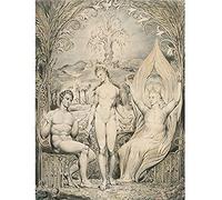 William Blake The Archangel Raphael With Adam And Eve Unframed Wall Art Print Poster Home Decor Premium