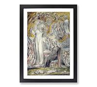 William Blake The Spirit of Plato Framed Wall Art Print A2 Black