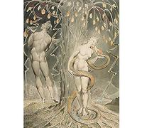 William Blake The Temptation And Fall Of Eve Art Print Canvas Premium Wall Decor Poster Mural