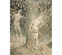 William Blake The Temptation And Fall Of Eve Large Art Print Poster Wall Decor Premium Mural