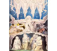 William Blake When The Morning Stars Sang Together Large Wall Art Print Canvas Premium Poster Mural