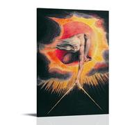 William Blake Works《The Ancient of Days》Printing Posters Simple Modern Canvas Wall Art Decorative Picture Prints for Indoor Household 24x36inch(60x90cm)