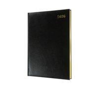 William Collins Collins - Management - Quarto 2026 12 Month Calendar Year Planner, Week-To-View With Appointments Diary - Black