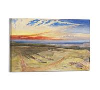 William Crimea Simpson-the Graves on Cathcart Hill Printed Posters Picture Print Wall Art Painting Canvas Artworks Idea Room Aesthetic 08x12inch(20x30cm)