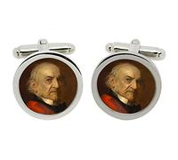 William Ewart Gladstone Cufflinks in Chrome Box