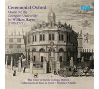 William Hayes Ceremonial Oxford: Music for the Georgian Univers (CD) (US IMPORT)