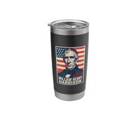 William Henry Harrison Portrait Stainless Steel Insulated Tumbler