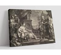 William Hogarth Moses Brought to Pharaoh's Daughter Canvas Wall Art Picture Print - 45 inch wide x 30 inch high (Frame Depth 30mm)