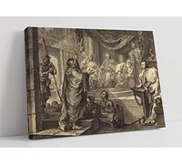 William Hogarth Paul before Felix Canvas Wall Art Picture Print - 45 inch wide x 30 inch high (Frame Depth 30mm)