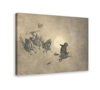 William Holbrook Beard The Witch's Ride 1870 Canvas Art Poster And Wall Art Picture Print Modern Family Bedroom Decor Frame 24x36inch(60x90cm)