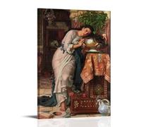 William Holman Hunt Artwork【Isabella And The Pot of Basil】Poster Canvas Wall Art Prints Gifts Photo Picture Paintings Room Decor Home Decorative 08x12inch(20x30cm)