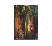 William Holman Hunt Famous Work Poster The Light of The World Canvas Painting Wall Art Decorative Picture Prints Modern Decor 12x18inch(30x45cm)