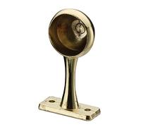 William Hopkins 25mm Brass Plated Wardrobe Small End Bracket Pair