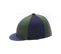 William Hunter Equestrian Hy Two Tone Lycra Silks - green/navy
