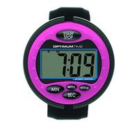 William Hunter Equestrian Optimum Time Event Watch - Pink - An Easy To Use Eventing Watch - Large Clear Display Screen - Perfect For British Eventing Competitions - Counts Up & Down - Alarm