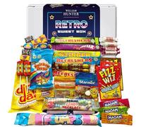 William Hunter Retro Sweets Gift Box - Wide Selection British Retro Sweets Hamper. Gift Box for Birthdays and all Occasions, Nostalgic Treats for Men, Women and Kids, 30+ Items