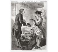 William Hutton selling a customer a book outside his Birmingham shop. William Hutton 1723 - 1815. English bookseller poet historian and travel writer. He was the first important historian of the city