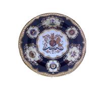 William IV Painted Tin Enamel Plate - Picnic or Camping