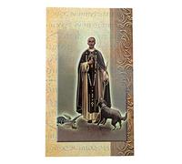 William J. Hirten Deluxe Catholic Holy Card with Traditional Prayers (Saint Martin de Porres)