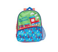 William Lamb All Aboard the Train Backpack with Front Pocket Junior Boys School Rucksack Travel Backpack 31cm