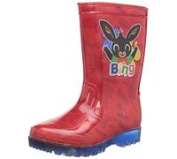William Lamb Bing Bunny Boys PVC Wellies Rain Boots - UK Child 9, Red