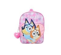 William Lamb Bluey Heart Pocket Arch Backpack, Kids School Bag