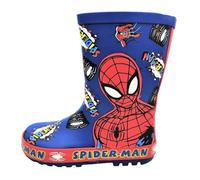 William Lamb Boys Spiderman Mid-Calf Rain Boots, Size 12 UK Child, Blue