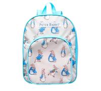 William Lamb Children's Kids Premium Quality Dual Pockets School Backpack Multi Characters Beige/Blue PR