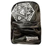 William Lamb Dungeons & Dragons Black Faux Leather Backpack Featuring Dice Design