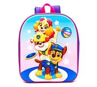 William Lamb Girls Paw Patrol Playtime Fun EVA 3D Purple Childrens Backpack, 30 x 25 x 10cm / 6 Litres