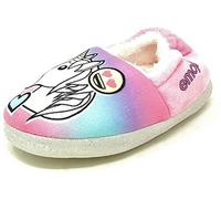 William Lamb Girls' Unicorn Emoji Slippers - UK Child 10