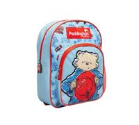 William Lamb Paddington Bear Kids Backpack - Classic Cream Arch Design, Rubber Zip Pull, Mesh Water Bottle Pocket, 33cm School Bag for Boys & Girls