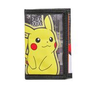 William Lamb Pokemon Pikacku Character Black Tri-Fold Money Travel Holiday Wallet - One Size 8.5cm (W) x 12cm (H) x 1cm (D)