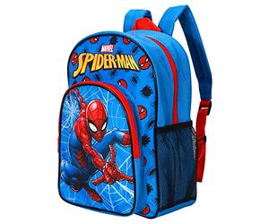 William Lamb Spiderman Kids Childrens Premium Backpack School Travel Bag with side mesh pocket and front zipped pocket, Multicolour, 36.7cm (height), 26cm (width), 13cm (depth) (02908)