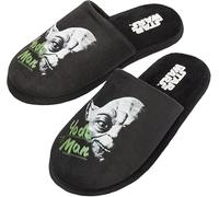 William Lamb Star Wars Mens / Older Boys Slippers, Yoda, Black Size 7-12 UK (11, numeric_11)