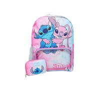 William Lamb Stitch & Angel Pink & Blue Gradient Backpack Set With Keyring & Purse