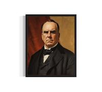 William McKinley President Wall Art Print Poster, Official Presidential Portrait Artwork Decor Gallery Collection, Patriotic Historical Painting, Vintage Art Decor 40 (William McKinley, 8 x 10 inches